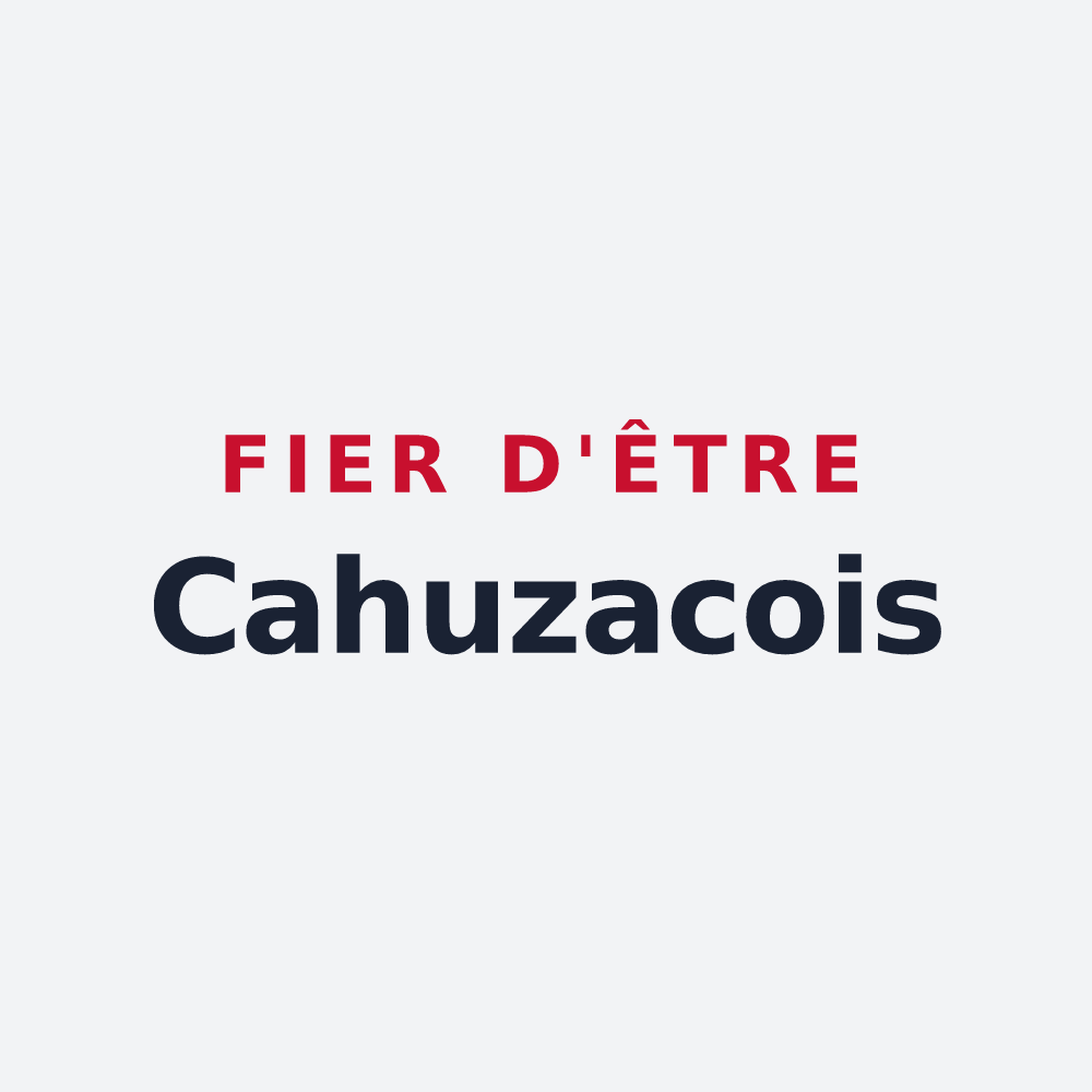 Poster « Fier d'être Cahuzacois » — design pour Cahuzac
