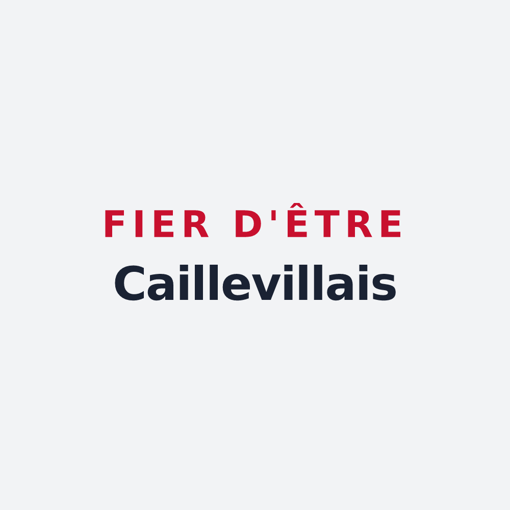 Poster « Fier d'être Caillevillais » — design pour Cailleville
