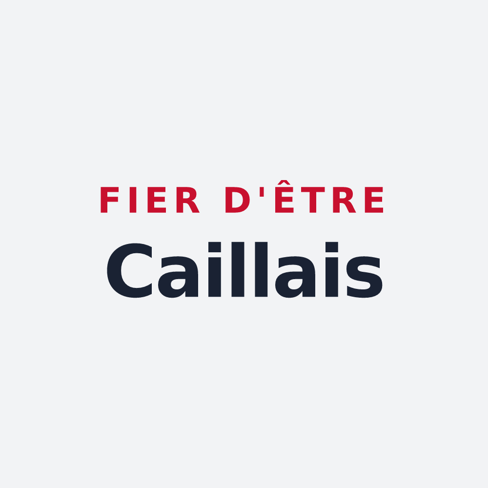 Poster « Fier d'être Caillais » — design pour Cailly