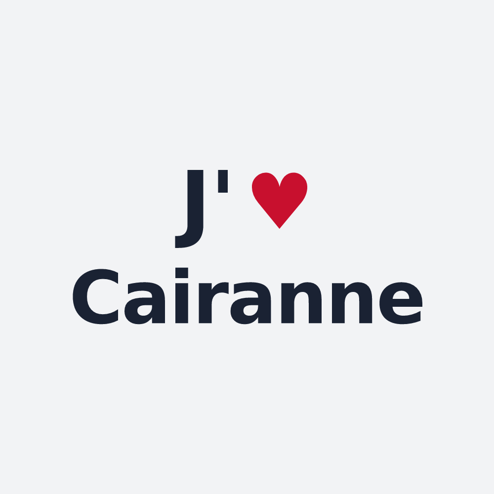 Poster personnalisé Cairanne — design J'aime Cairanne