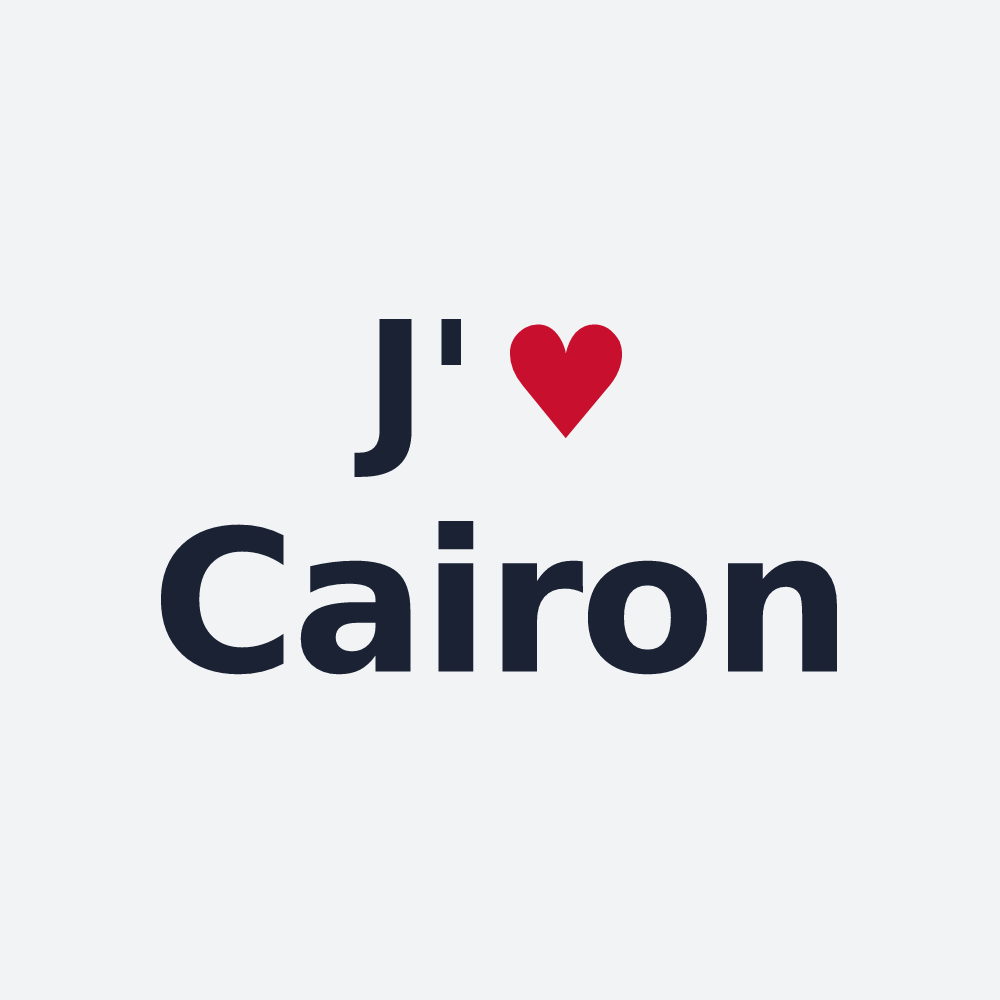 Poster personnalisé Cairon — design J'aime Cairon
