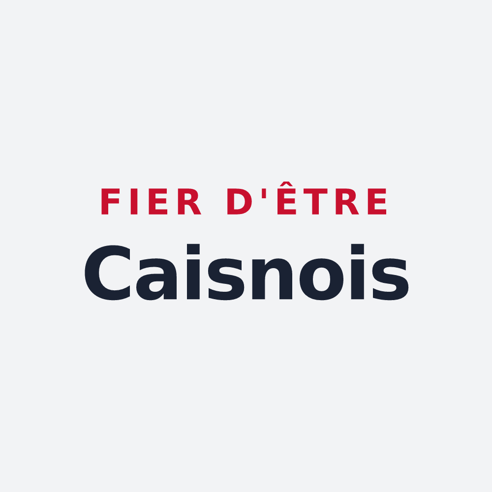 Poster « Fier d'être Caisnois » — design pour Caisnes