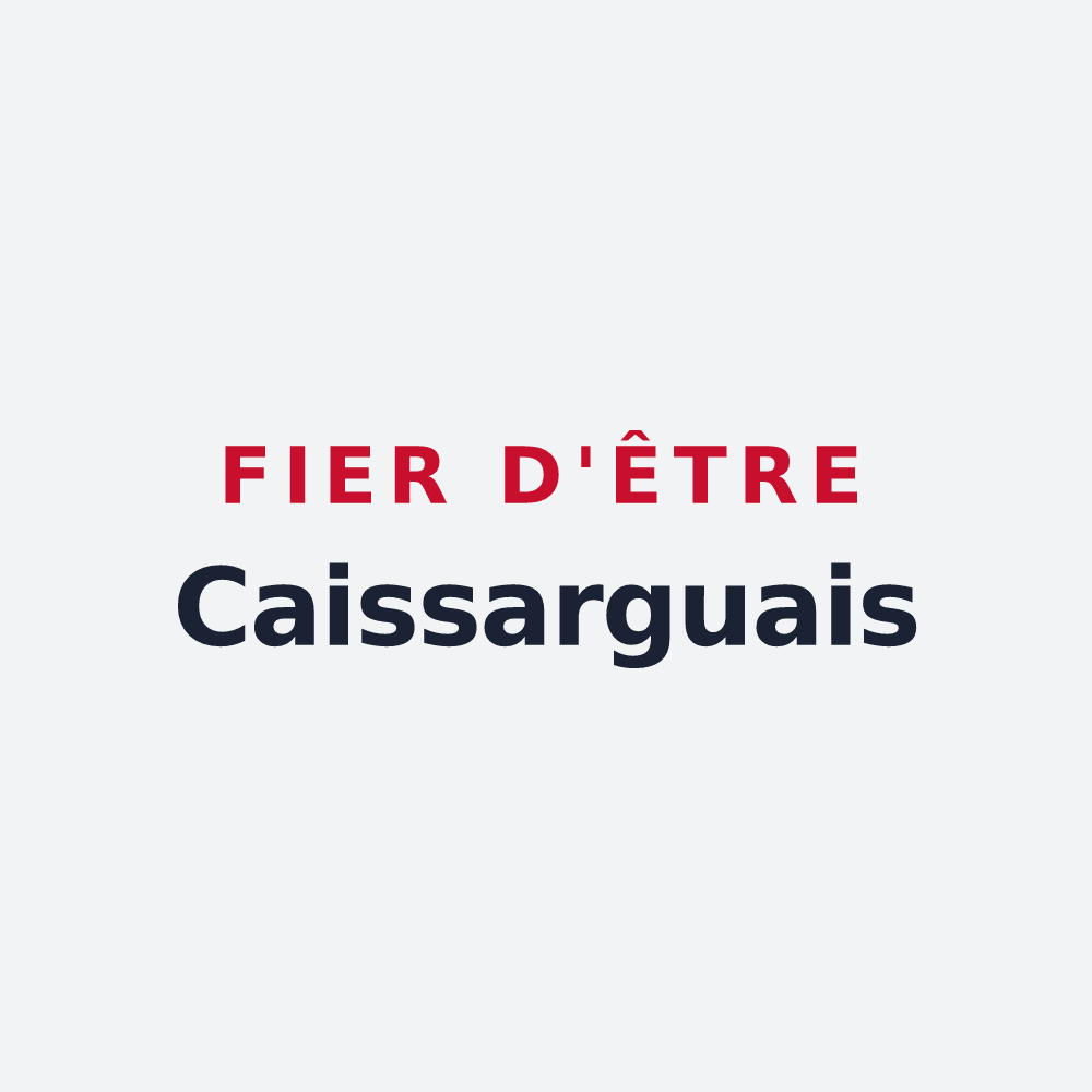 Poster « Fier d'être Caissarguais » — design pour Caissargues