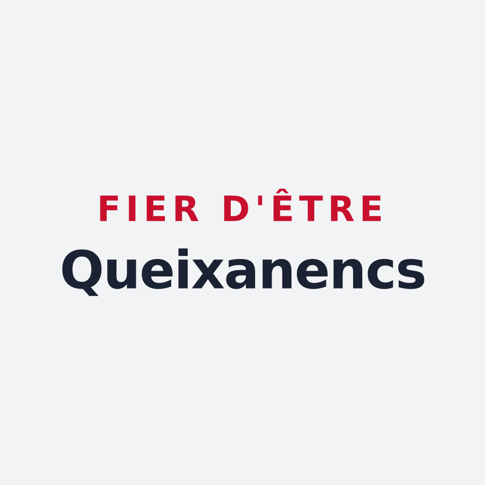 Poster « Fier d'être Queixanencs » — design pour Caixas