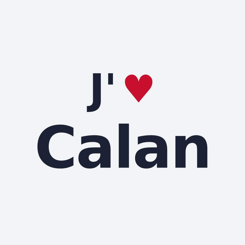 Poster personnalisé Calan — design J'aime Calan