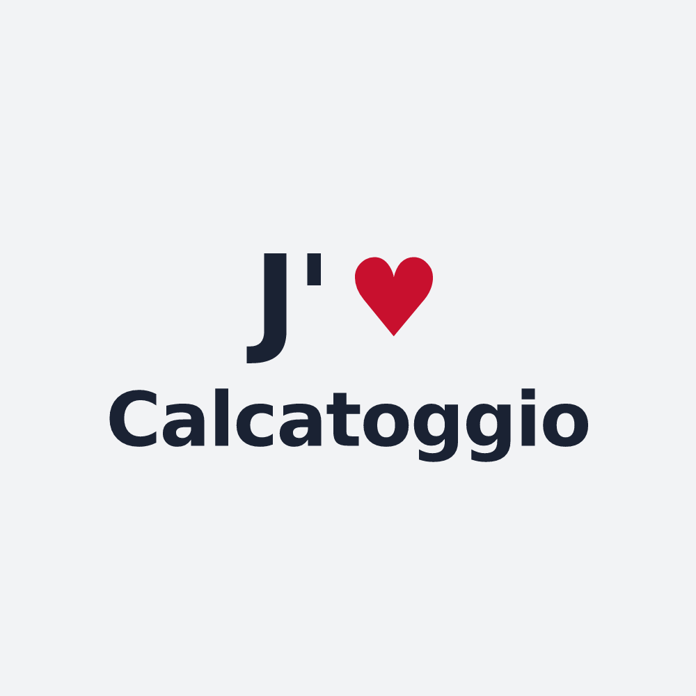 Poster personnalisé Calcatoggio — design J'aime Calcatoggio