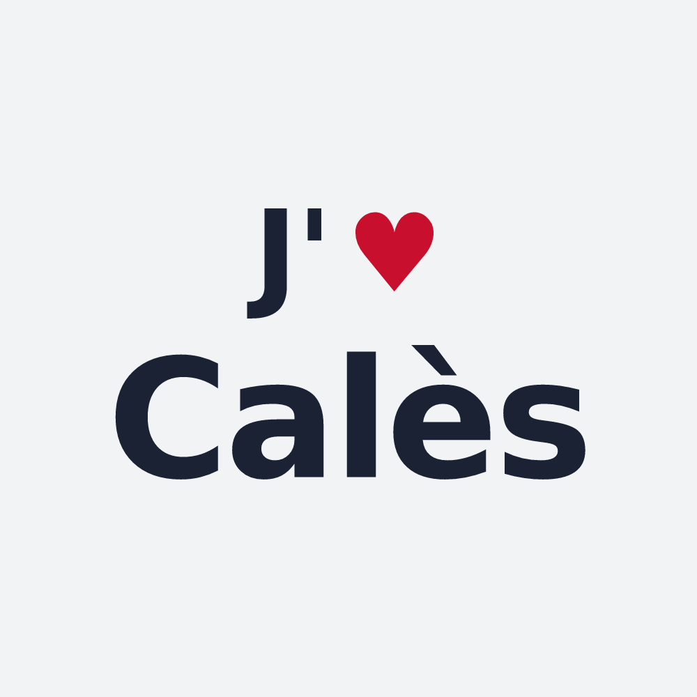 Poster personnalisé Calès — design J'aime Calès