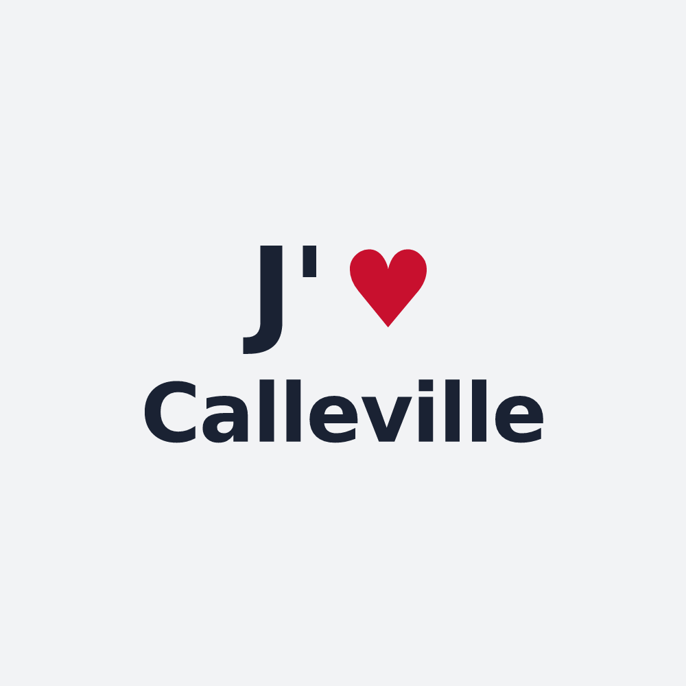 Poster personnalisé Calleville — design J'aime Calleville