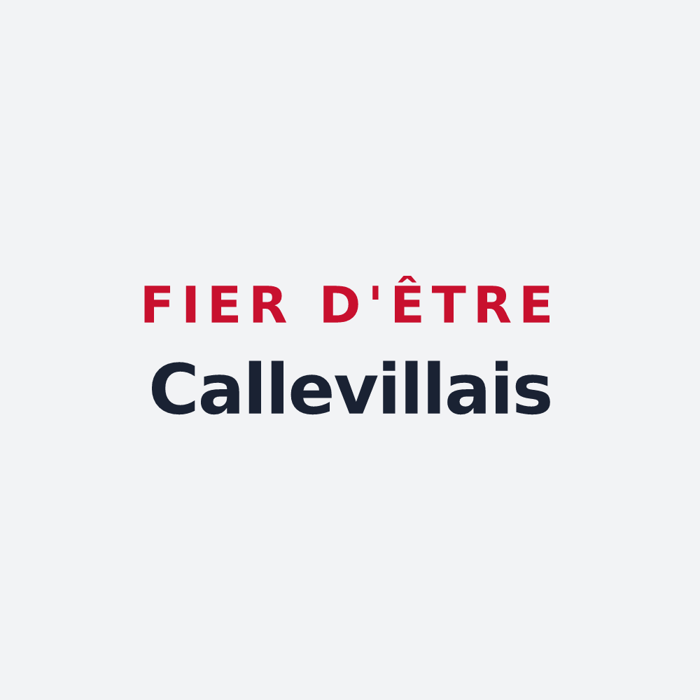 Poster « Fier d'être Callevillais » — design pour Calleville