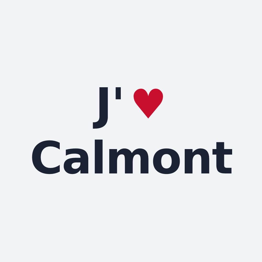 Poster personnalisé Calmont — design J'aime Calmont