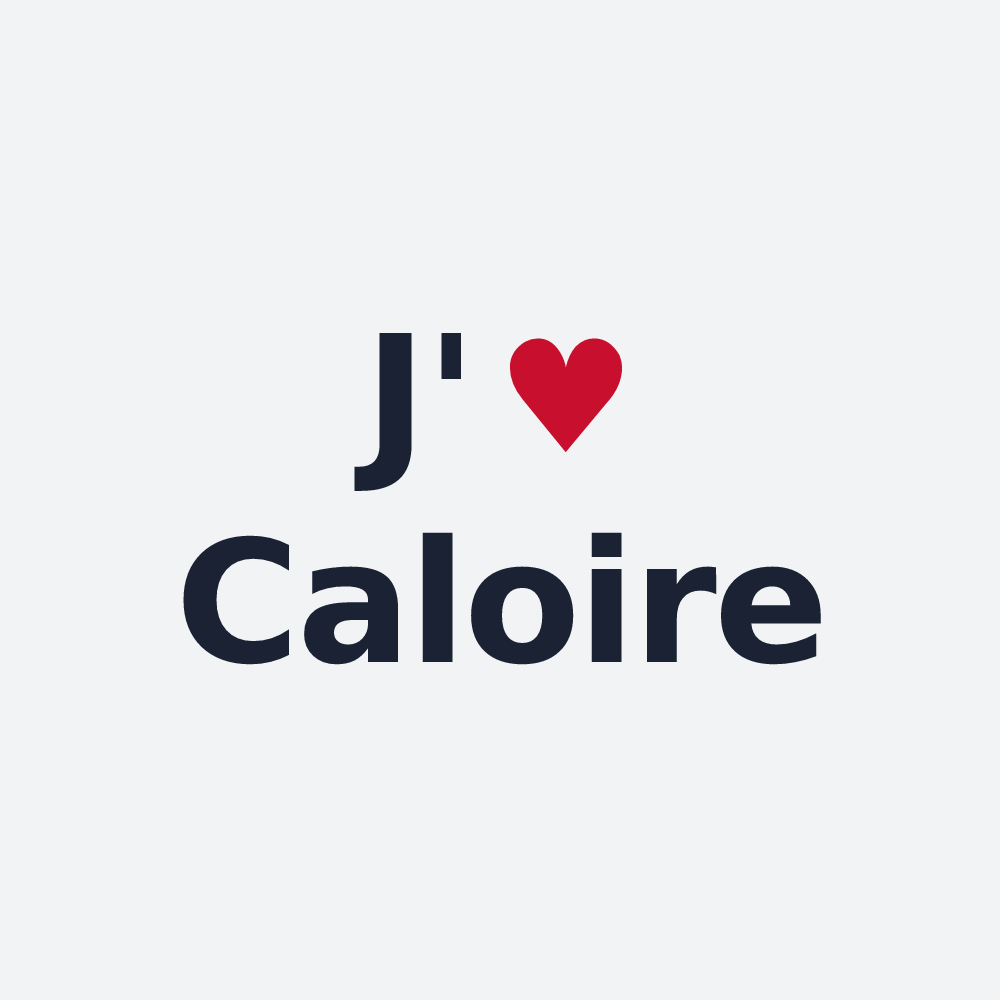 Poster personnalisé Caloire — design J'aime Caloire