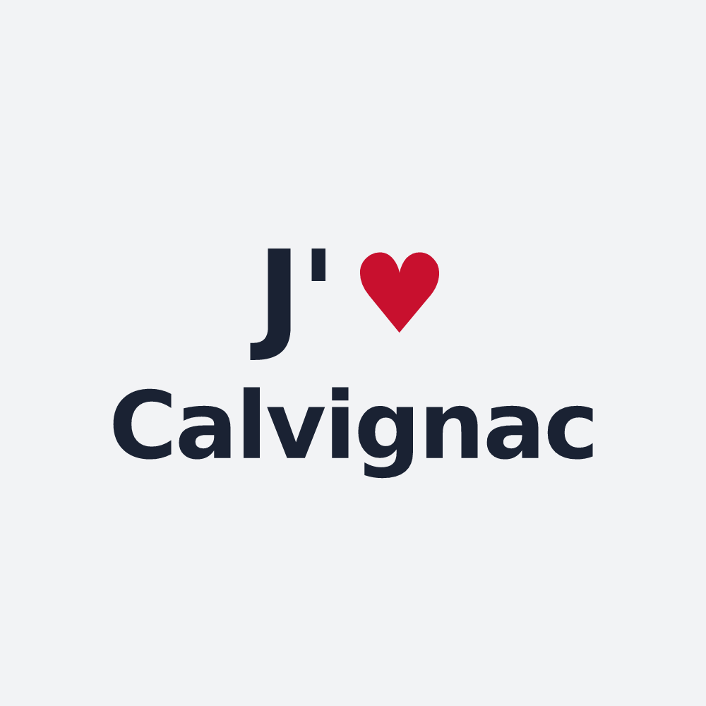 Poster personnalisé Calvignac — design J'aime Calvignac