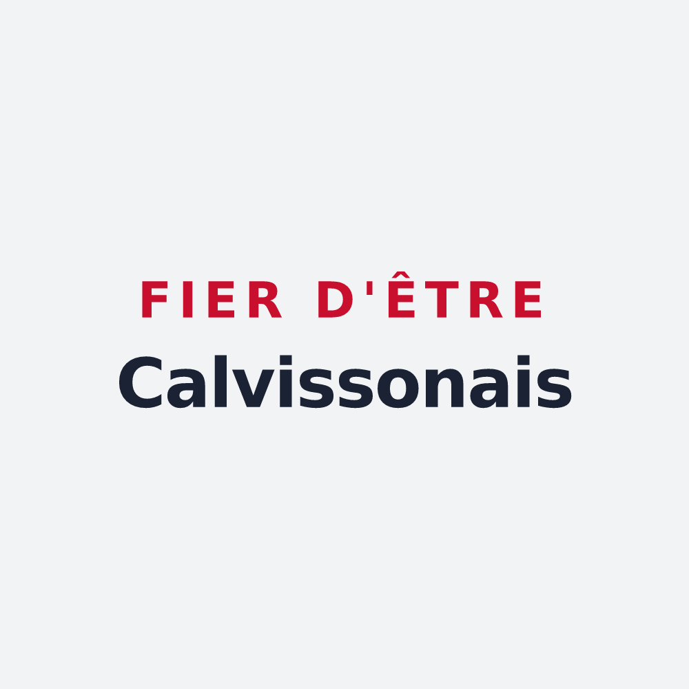 Poster « Fier d'être Calvissonais » — design pour Calvisson