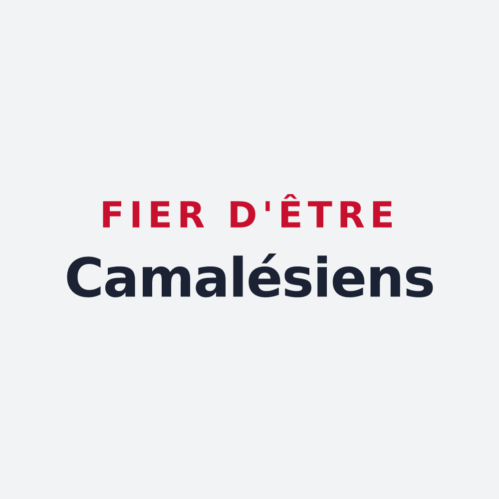 Poster « Fier d'être Camalésiens » — design pour Camalès