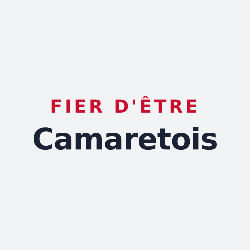 Poster « Fier d'être Camaretois » — design pour Camaret-sur-Aigues