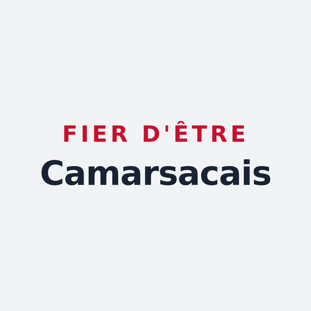 Poster « Fier d'être Camarsacais » — design pour Camarsac