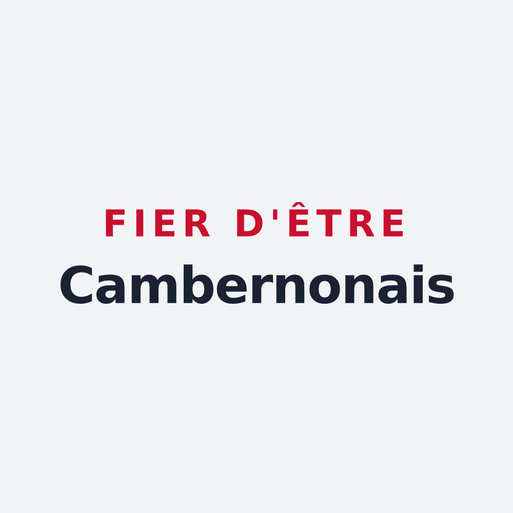 Poster « Fier d'être Cambernonais » — design pour Cambernon