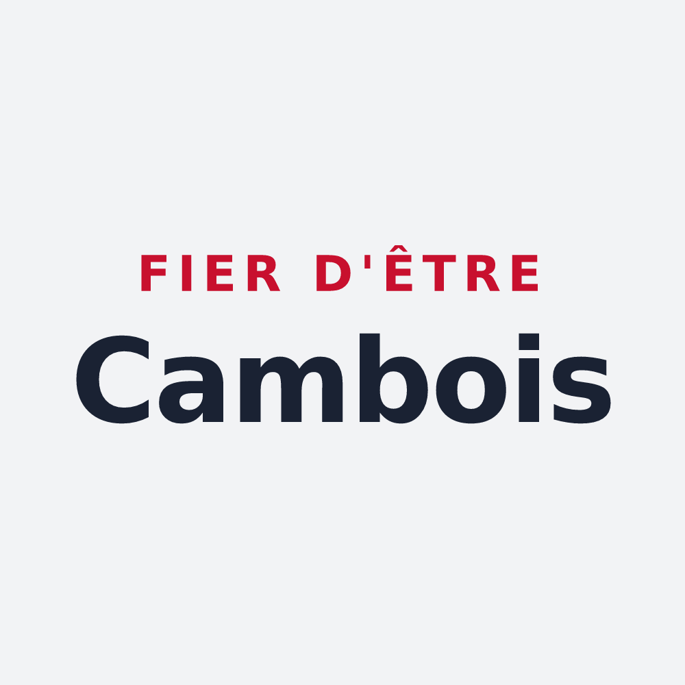 Poster « Fier d'être Cambois » — design pour Cambes