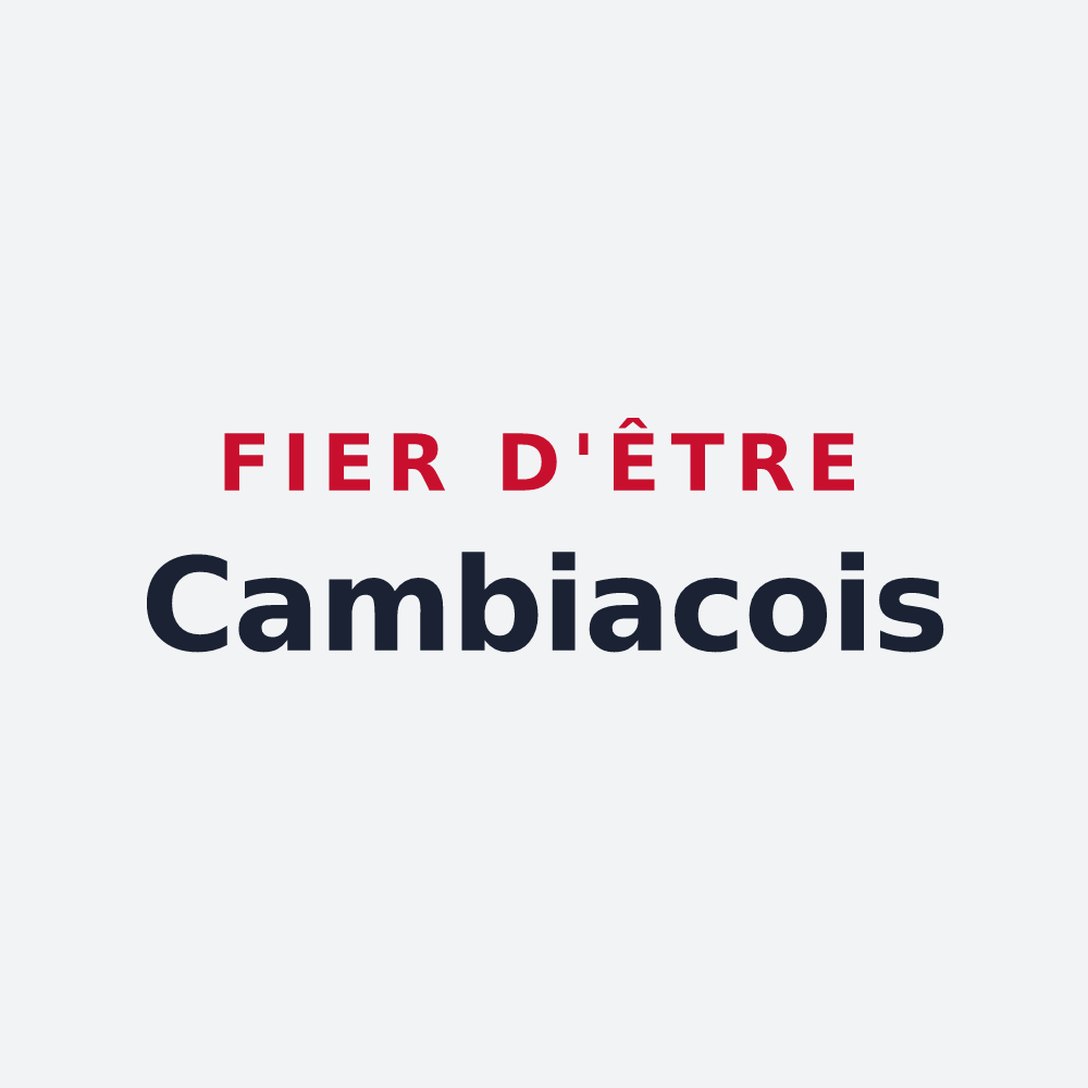 Poster « Fier d'être Cambiacois » — design pour Cambiac