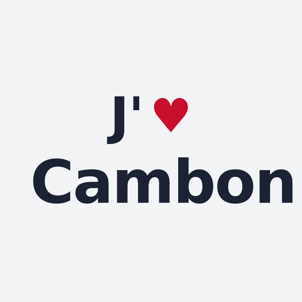 Poster personnalisé Cambon — design J'aime Cambon