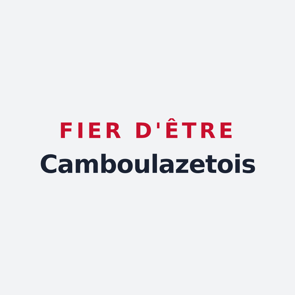 Poster « Fier d'être Camboulazetois » — design pour Camboulazet