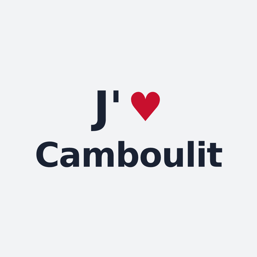 Poster personnalisé Camboulit — design J'aime Camboulit