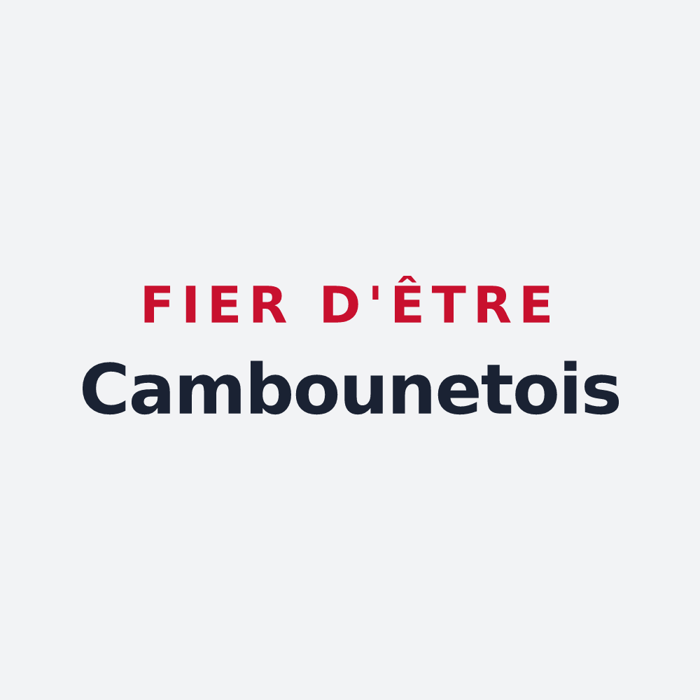 Poster « Fier d'être Cambounetois » — design pour Cambounet-sur-le-Sor