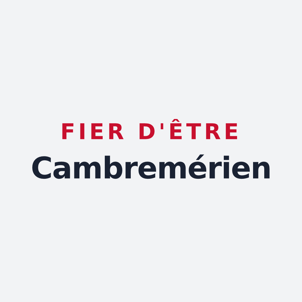 Poster « Fier d'être Cambremérien » — design pour Cambremer