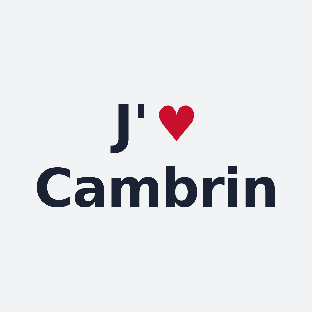 Poster personnalisé Cambrin — design J'aime Cambrin