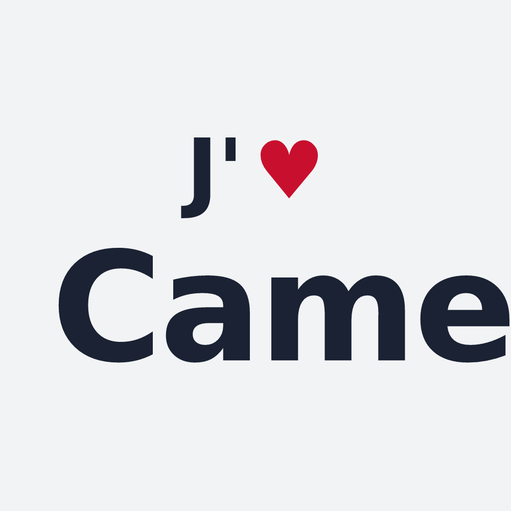 Poster personnalisé Came — design « J'aime Came » imprimé sur le poster