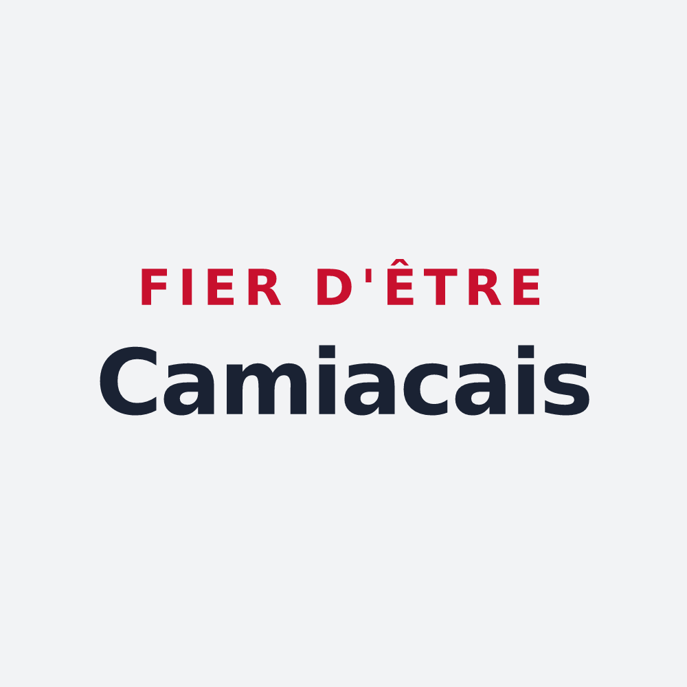 Poster « Fier d'être Camiacais » — design pour Camiac-et-Saint-Denis