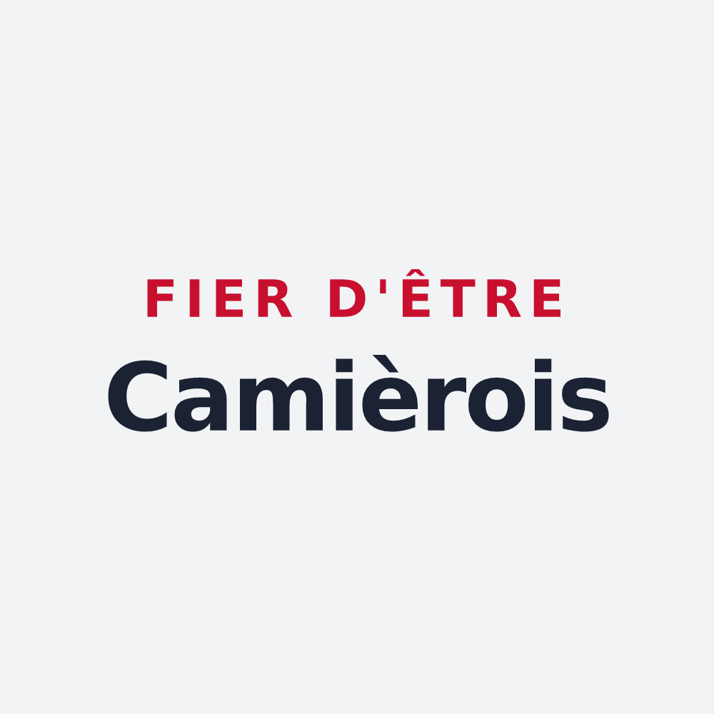 Poster « Fier d'être Camièrois » — design pour Camiers