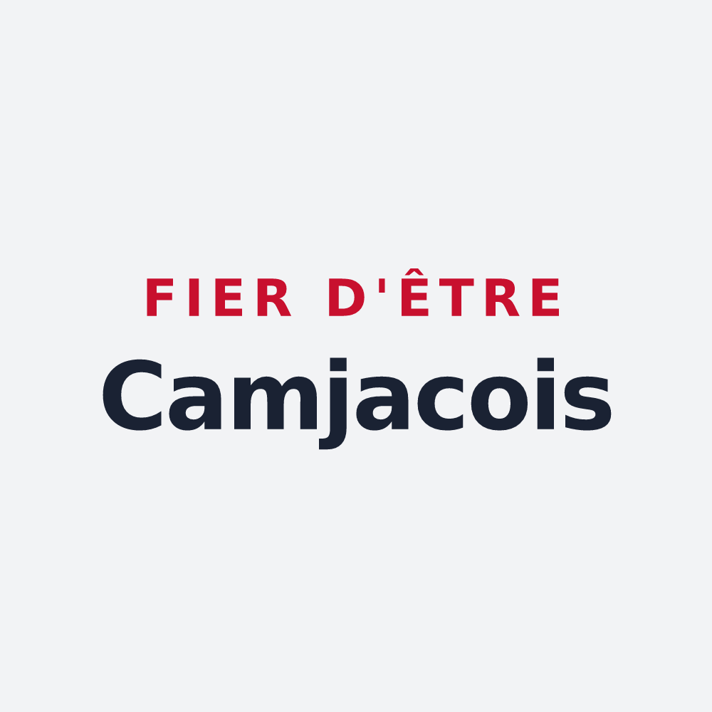Poster « Fier d'être Camjacois » — design pour Camjac