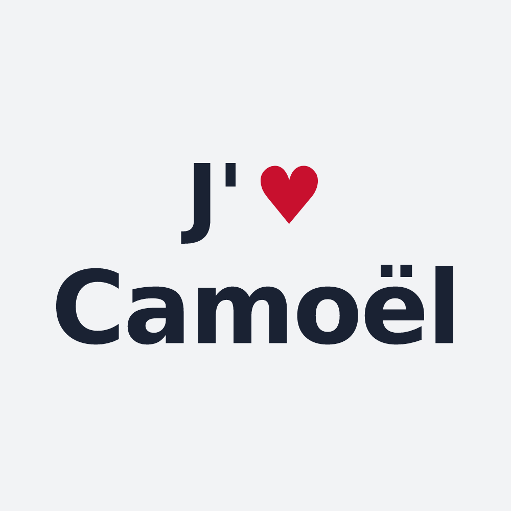 Poster personnalisé Camoël — design J'aime Camoël