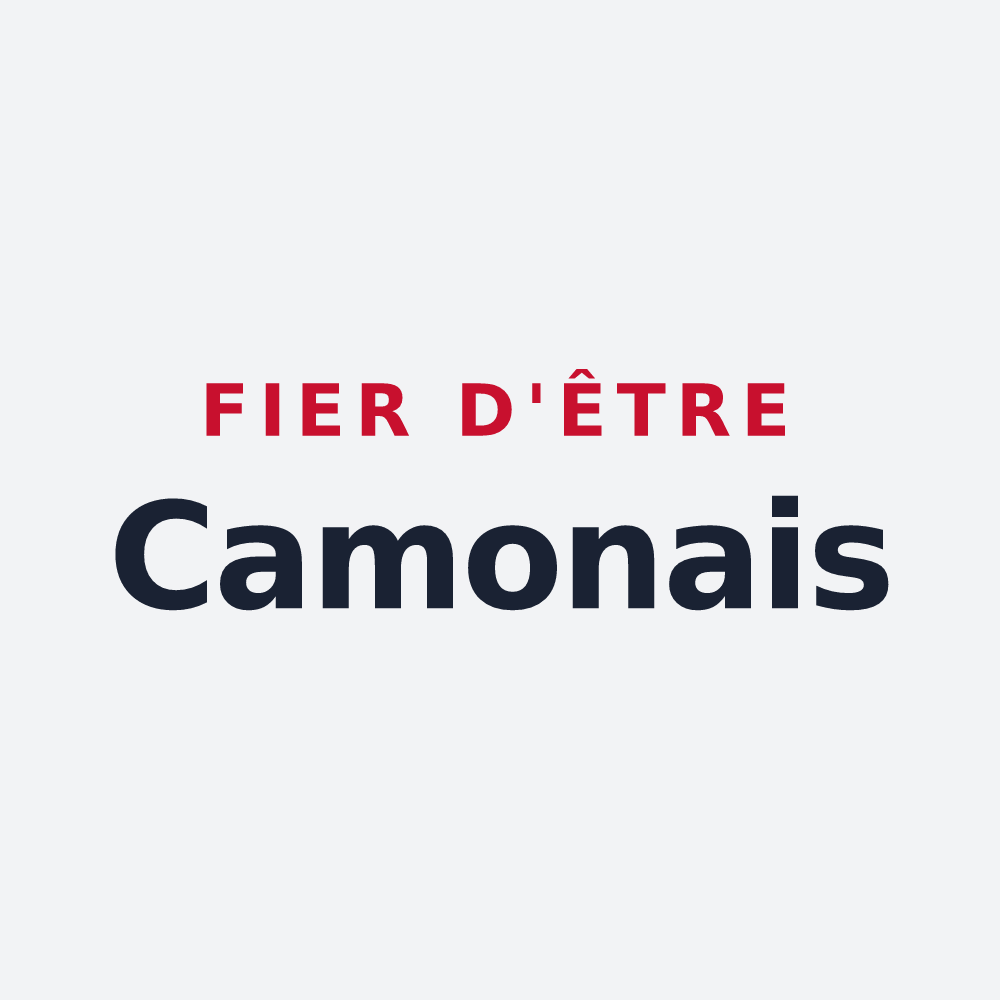 Poster « Fier d'être Camonais » — design pour Camon