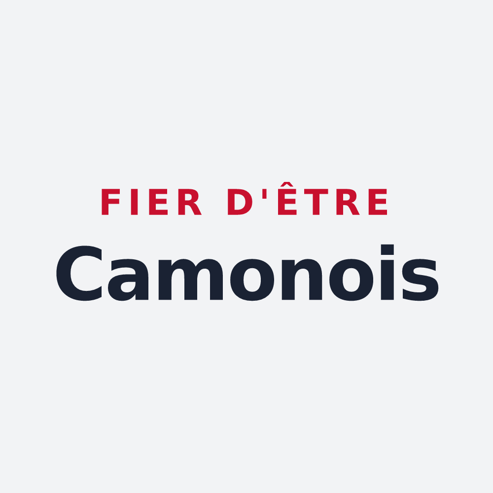 Poster « Fier d'être Camonois » — design pour Camon