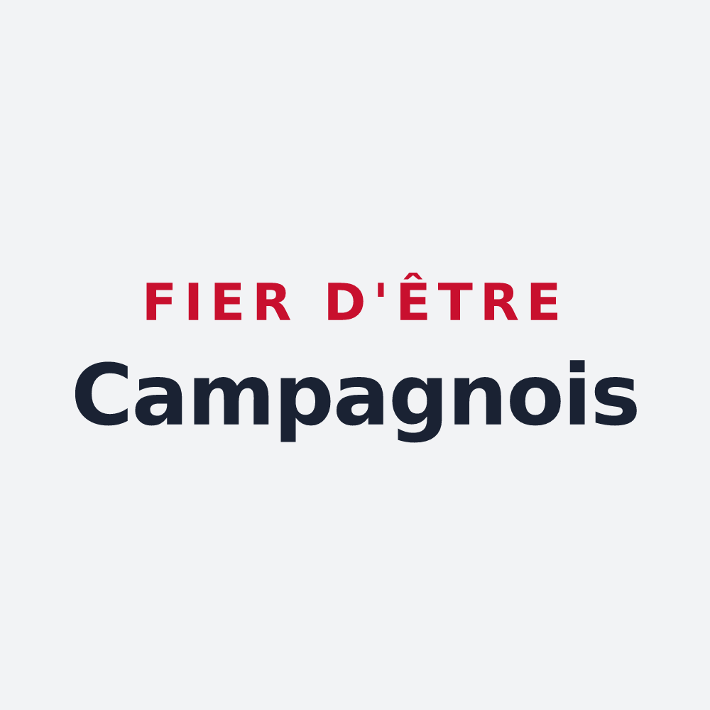 Poster « Fier d'être Campagnois » — design pour Campagna-de-Sault