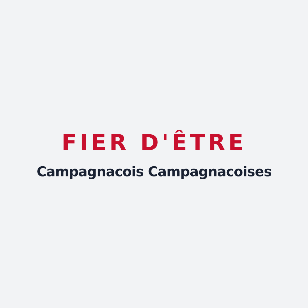 Poster « Fier d'être Campagnacois Campagnacoises » — design pour Campagnac