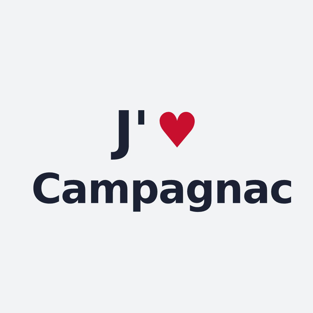 Poster personnalisé Campagnac — design J'aime Campagnac