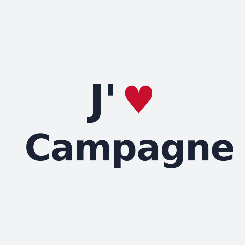 Poster personnalisé Campagne — design J'aime Campagne