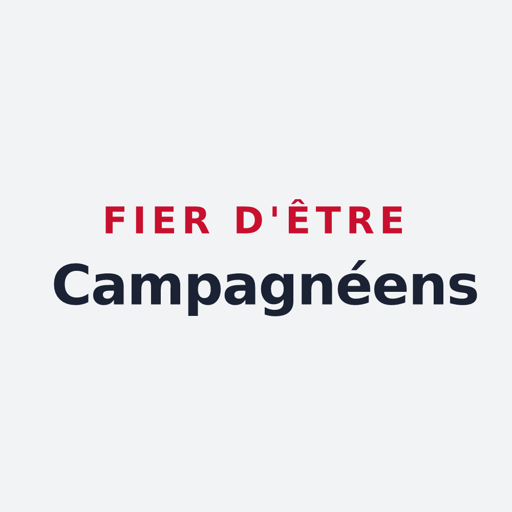 Poster « Fier d'être Campagnéens » — design pour Campagne-sur-Arize