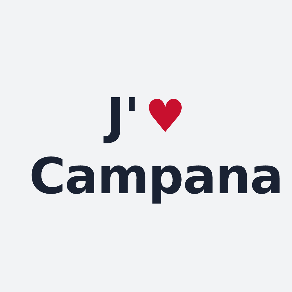 Poster personnalisé Campana — design J'aime Campana