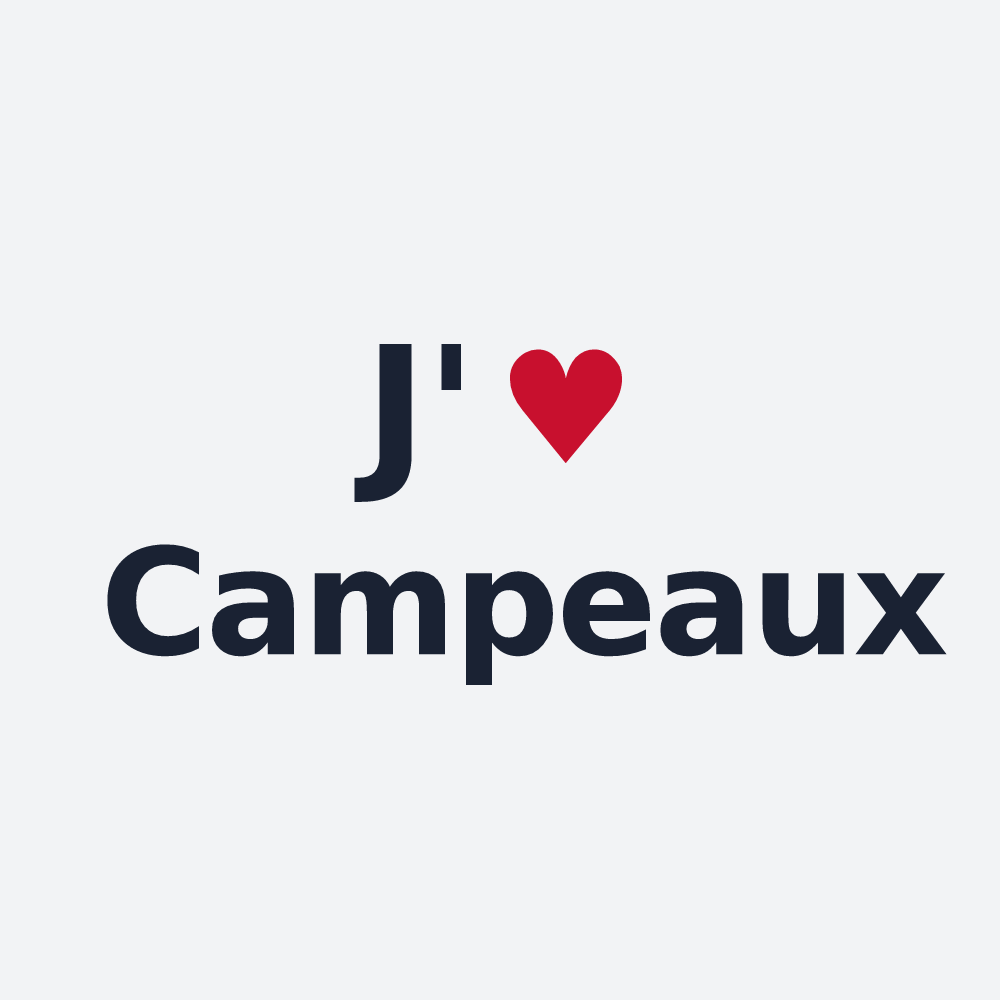 Poster personnalisé Campeaux — design J'aime Campeaux