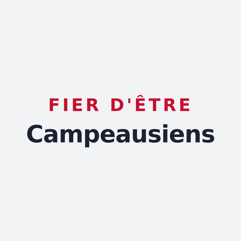 Poster « Fier d'être Campeausiens » — design pour Campeaux