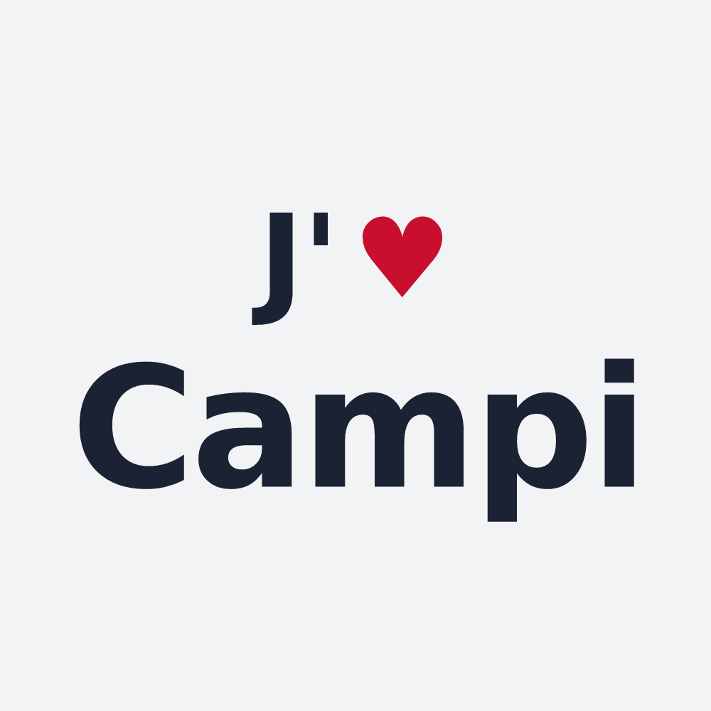 Poster personnalisé Campi — design J'aime Campi