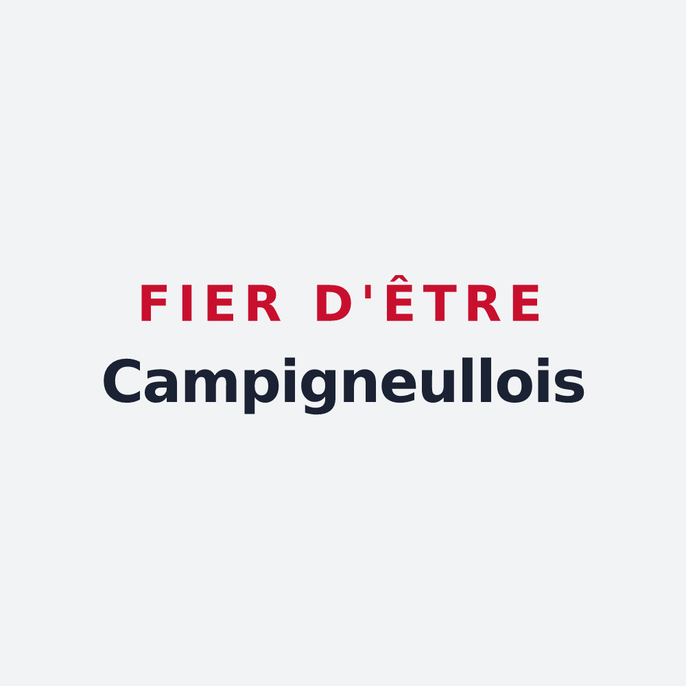 Poster « Fier d'être Campigneullois » — design pour Campigneulles-les-Grandes
