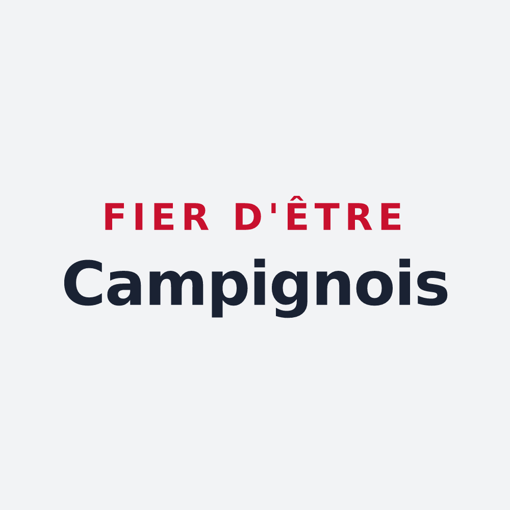Poster « Fier d'être Campignois » — design pour Campigny