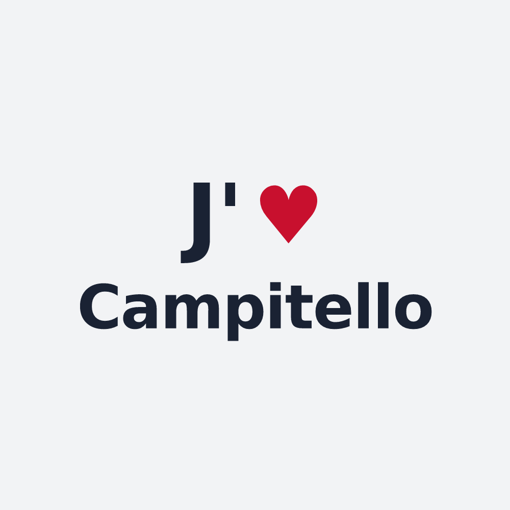 Poster personnalisé Campitello — design J'aime Campitello