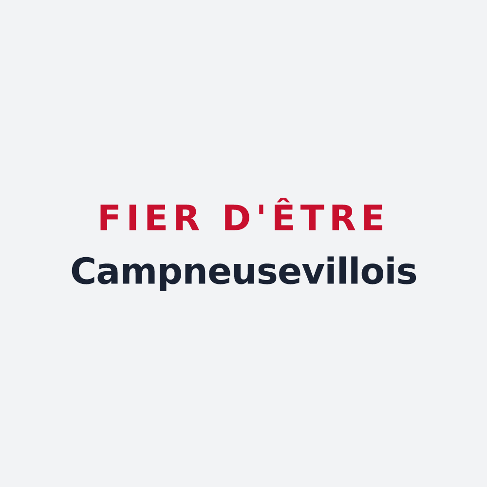 Poster « Fier d'être Campneusevillois » — design pour Campneuseville