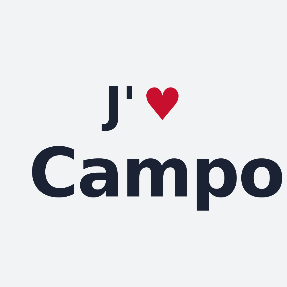 Poster personnalisé Campo — design J'aime Campo